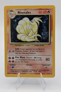 Ninetales 12/102 Base Set Holo: Pokemon TCG - Image 1