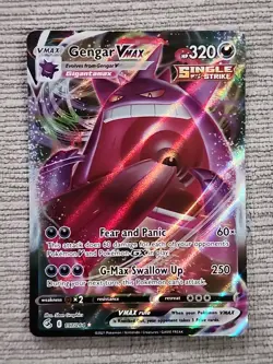 Pokemon TCG Gengar VMAX Alternate Art Fusion Strike (MINT) - Image 1