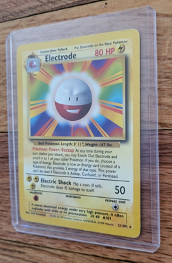 Pokemon TCG- Electrode- 021/102 Base Set- Regular - LP - Image 2