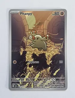 Pokemon Phanpy 205/191 Karte Sturmische Funken Full Art Holo Deutsch NM - Image 1