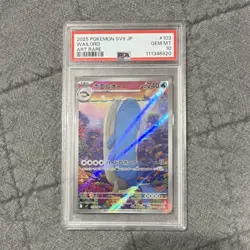 Pokemon Wailord 103/100 SV9 Battle Partners Art Rare Holo Japanese PSA 10 - Image 1