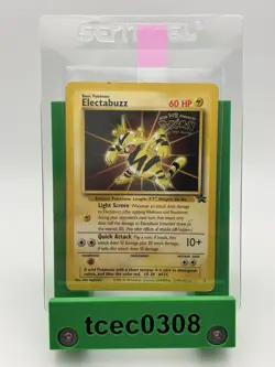 Electabuzz Pokemon Gold Stamp #2 1999 First Movie Black Star Promo WB - HP - Image 1