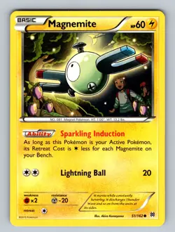 Magnemite (51) 51/162 Common XY - BREAKthrough NM - LP Pokemon TCG - Image 1