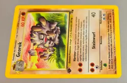 Georok # 37/62 1.Edition Uncommon Fossil 2000 Pokemon Deutsch Mint Vintage - Image 2