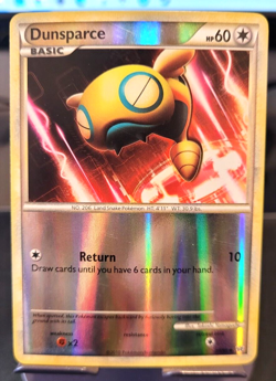 Pokemon TCG HGSS Unleashed Dunsparce Uncommon Reverse Holo 29/95 NM/M Condition - Image 1