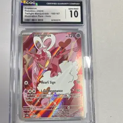 Pokemon Enamorus Sv06 Twilight Masquerade 180/167 Illustration Rare Holo CGC 10 - Image 1