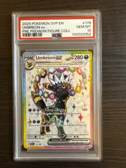 Umbreon EX 176 Black Star Promo 2025 Pokemon Prismatic Evolutions PFC PSA 10 GM - Image 1