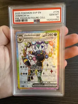 Umbreon EX 176 Black Star Promo 2025 Pokemon Prismatic Evolutions PFC PSA 10 GM - Image 3