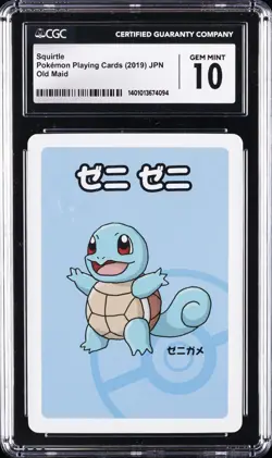 2019 POKEMON OLD MAID SQUIRTLE CGC 10 GEM MINT - Image 1