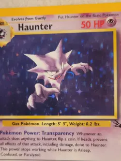 Vintage Pokemon TCG - Haunter 6/62 - Holo Fossil Unlimited - Image 2