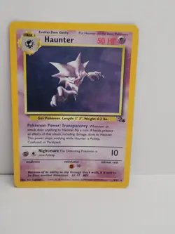 Vintage Pokemon TCG - Haunter 6/62 - Holo Fossil Unlimited - Image 5