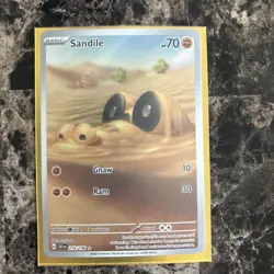 SANDILE Illustration Rare Holo 216/198 SV01 Scarlet & Violet Base Set Pokemon - Image 1