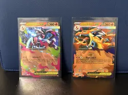 Mega Charizard X ex + Mega Charizard Y ex NM - MEP 029 & 030 Pokemon TCG Promo - Image 1