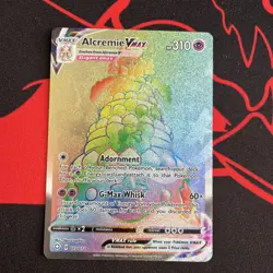 Pokemon TCG Alcremie VMAX Rainbow Secret Rare 073/072 Shining Fates NM - Image 1