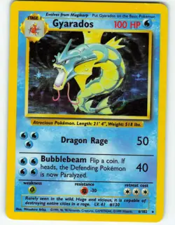 Gyarados - Holo - 6/102 Base Set - Pokemon TCG - 1999 - Image 1