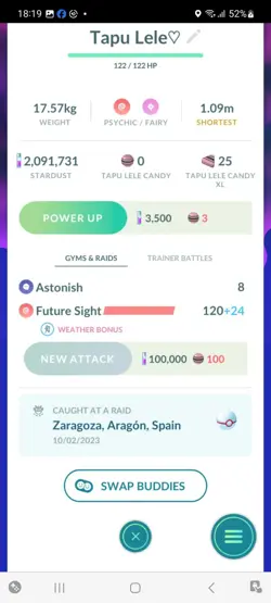 Pokemon Go Shiny Legendary Tapu Lele - Image 2