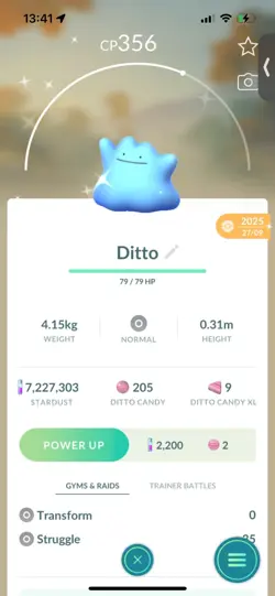 Pokemon Go Shiny Ditto - Image 1