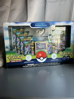 Pokemon Go Radiant Eevee TCG Premium Collection Unopened 820650850523 - Image 1