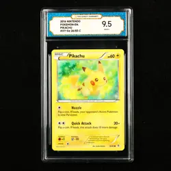 TQG 9.5 MINT+ 2016 Pokemon ENG Pikachu 26/83 C - Image 1