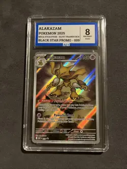 Pokemon TCG Alakazam Black Star Promo 009 Grade 8 AEY - Image 1