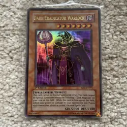 Dark Eradicator Warlock 1st Edition Ultra Rare SD6-EN001 Yu-Gi-Oh! 1996 - Image 1