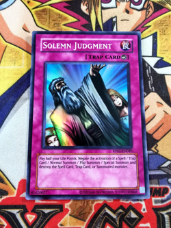 Solemn Judgment rp01-en045 (NEW) Super Rare Yu-Gi-Oh! - Image 1