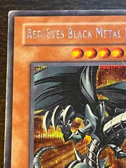 Yugioh Red-Eyes Black Metal Dragon FMR-001 Parallel Secret Rare Promo HP - Image 2