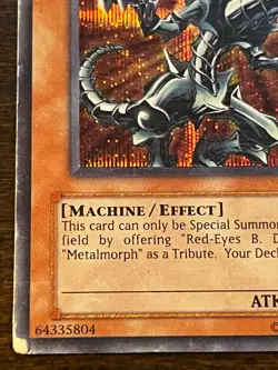 Yugioh Red-Eyes Black Metal Dragon FMR-001 Parallel Secret Rare Promo HP - Image 4