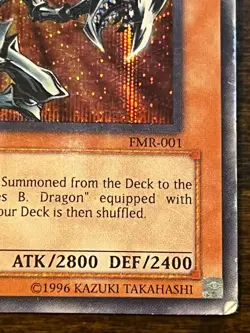 Yugioh Red-Eyes Black Metal Dragon FMR-001 Parallel Secret Rare Promo HP - Image 5