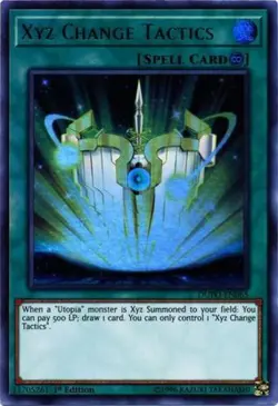 Xyz Change Tactics - DUPO-EN065 - Ultra Rare - 1st Edition - Lightly Played - Image 1