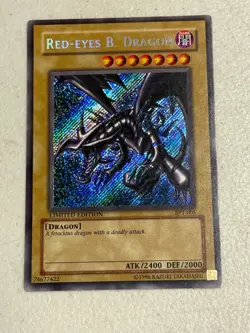 Yu-Gi-Oh Red Eyes Black Dragon BPT-005 Secret Rare Limited Edition 2002 Tin - Image 1