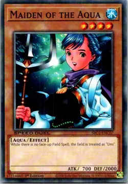 Maiden of the Aqua #SBC1-ENC07 Yugioh Near Mint or Better - Image 1