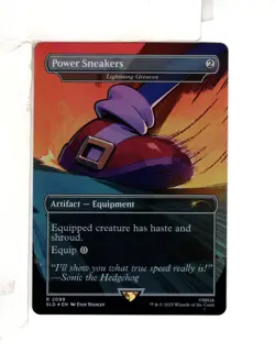 MTG SkeenAB Lightning Greaves BORDERLESS RAINBOW FOIL from SLD. NM. - Image 1