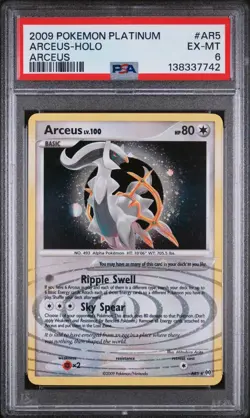 2009 Pokemon Platinum Arceus Rare Holo #AR5 PSA 6 - Image 1