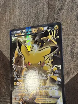 Pokemon Pikachu EX Full Art Promo Holo Electric Card XY124 2016 - Image 3