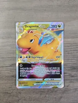 Pokemon TCG Dragonite VSTAR 050/078 Holo Rare VSTAR Pokemon GO NM - Image 1