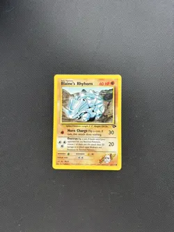 Pokemon Card Gym Challenge Blaine's Rhyhorn 65/132 WOTC - Image 2