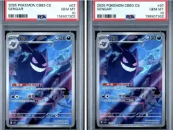 PSA 10: Pokemon 2025 Graded Card CBB3 CS Gengar #07 Lot of 2 - Image 1