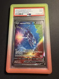 Pokemon Origin Forme Dialga v Alternate Full Art, 177/189, Astral Radiance PSA 9 - Image 1