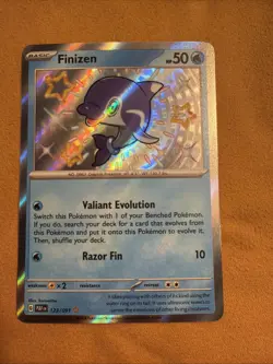 Pokemon TCG Finizen Scarlet & Violet: Paldean Fates 123/091 Holo Shiny Rare - Image 1