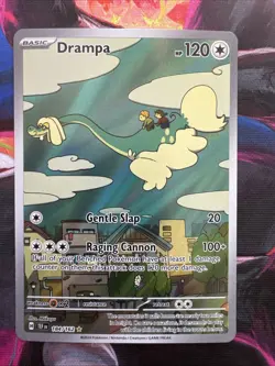 Drampa Pokemon Card 184/162 SV05: Temporal Forces Illustration Rare Holo - Image 1