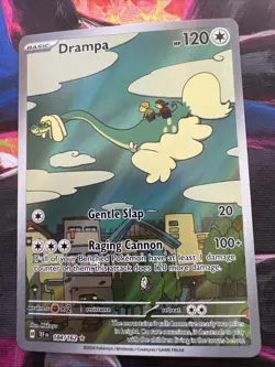 Drampa Pokemon Card 184/162 SV05: Temporal Forces Illustration Rare Holo - Image 3