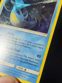 Kingdra 31/147 (holo bleed) & Horsea 29/147 Pokemon card SM Burning Shadows LP - Image 2