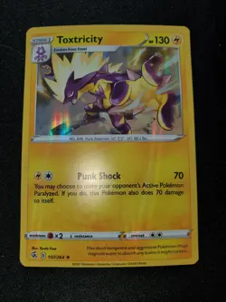 Pokemon TCG - Toxtricity 107/264 Holo Rare - Fusion Strike - NM - (Holo Bleed) - Image 2