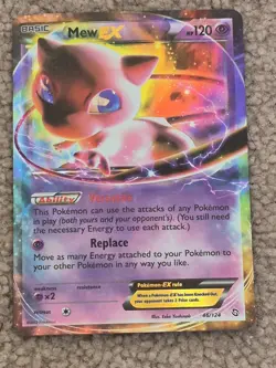 Pokemon Dragons Exalted Mew EX 46/124 Full Art Holo Ultra Rare 2012 - Image 1