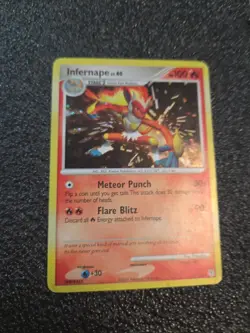 Pokemon TCG Infernape Lv.40 Diamond And Pearl 5/130 Holo Rare With Swirl - Image 1