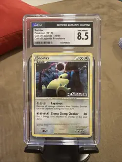 Pokemon Snorlax Call of Legends Prerelease Holo Rare Promo #33 CGC 8.5 - Image 1