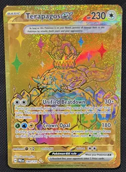 2025 Pokemon Terapagos ex 180/131 Prismatic Evolutions NM - Image 1