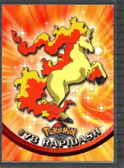 2000 Topps Pokemon TV Animation Edition Ponyta #77 Blue Topps Logo NM-MT - Image 1