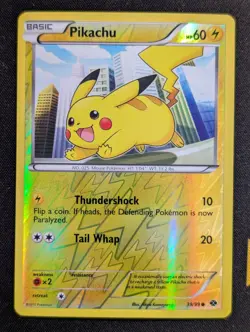 Pikachu 39/99 Next Destinies Pokemon LP Reverse Holo - Image 1